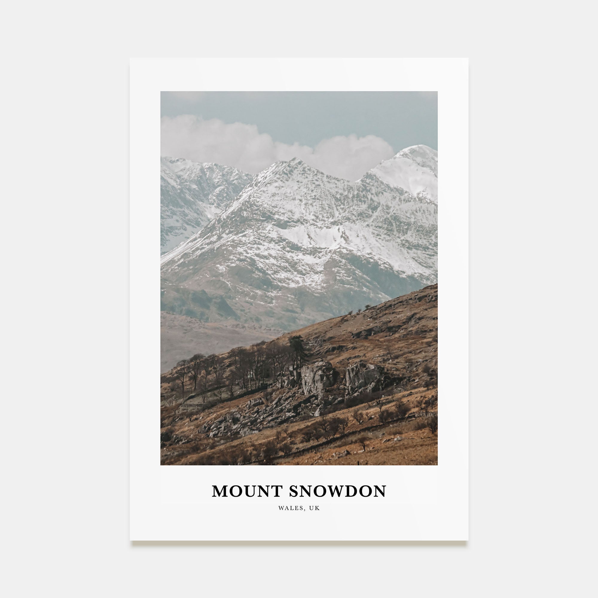 Mount Snowdon Portrait Color Poster