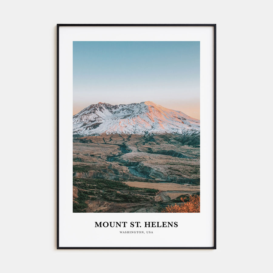 Mount St. Helens Portrait Color Poster