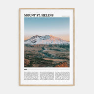 Mount St. Helens Travel Color Poster
