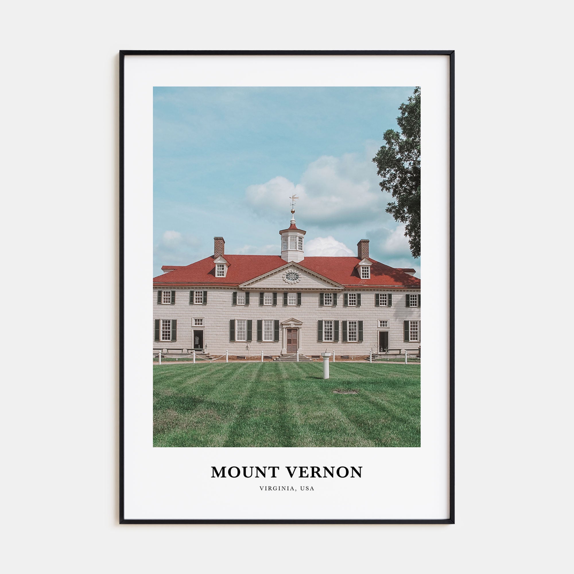 Mount Vernon Portrait Color Poster