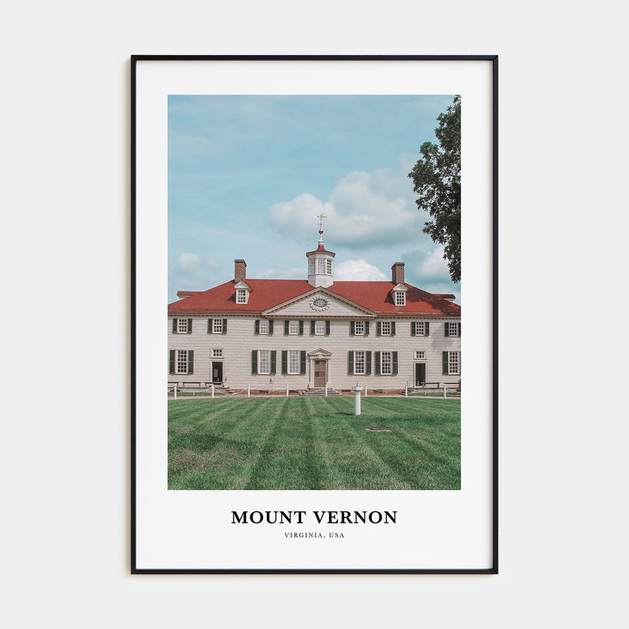 Mount Vernon Portrait Color Poster