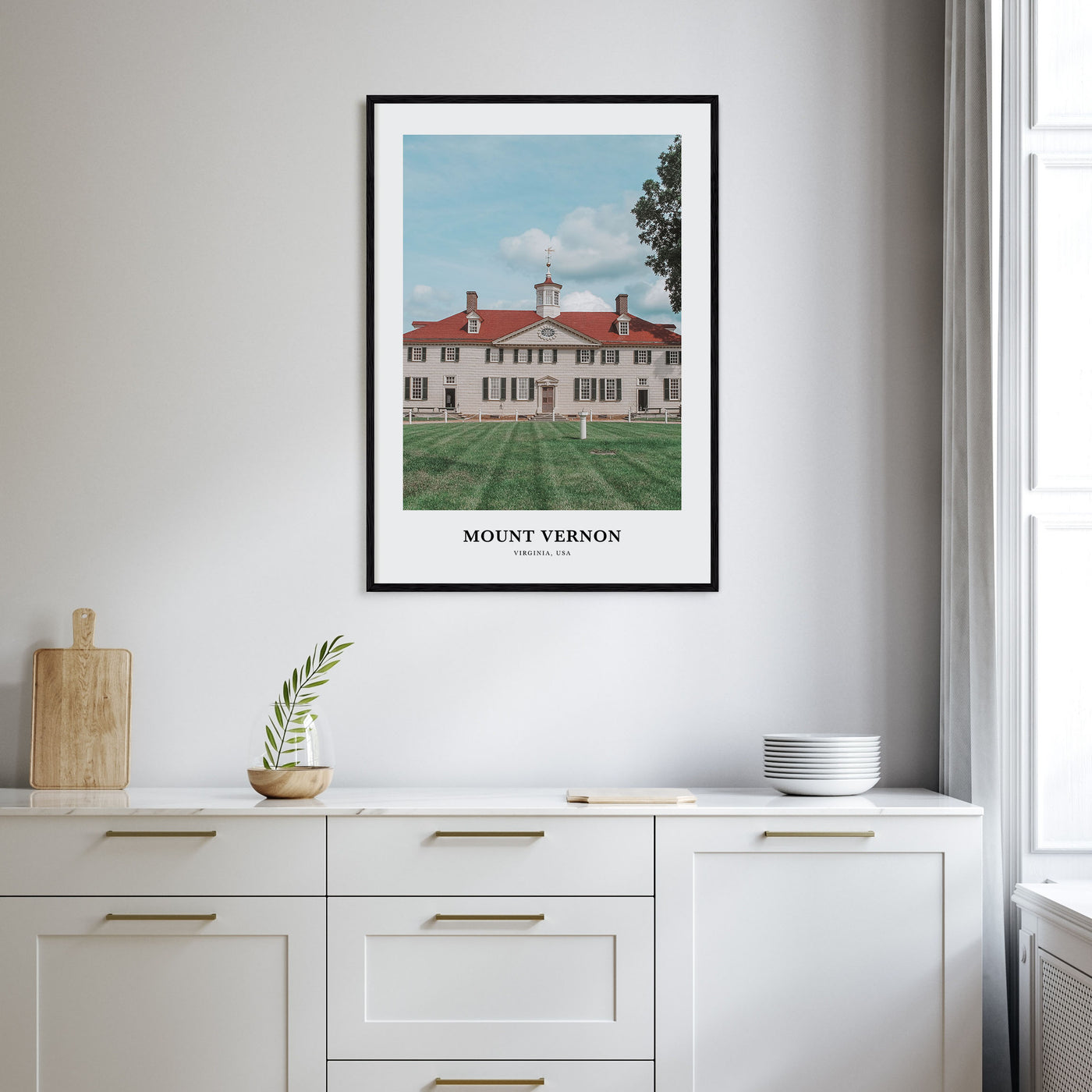 Mount Vernon Portrait Color Poster