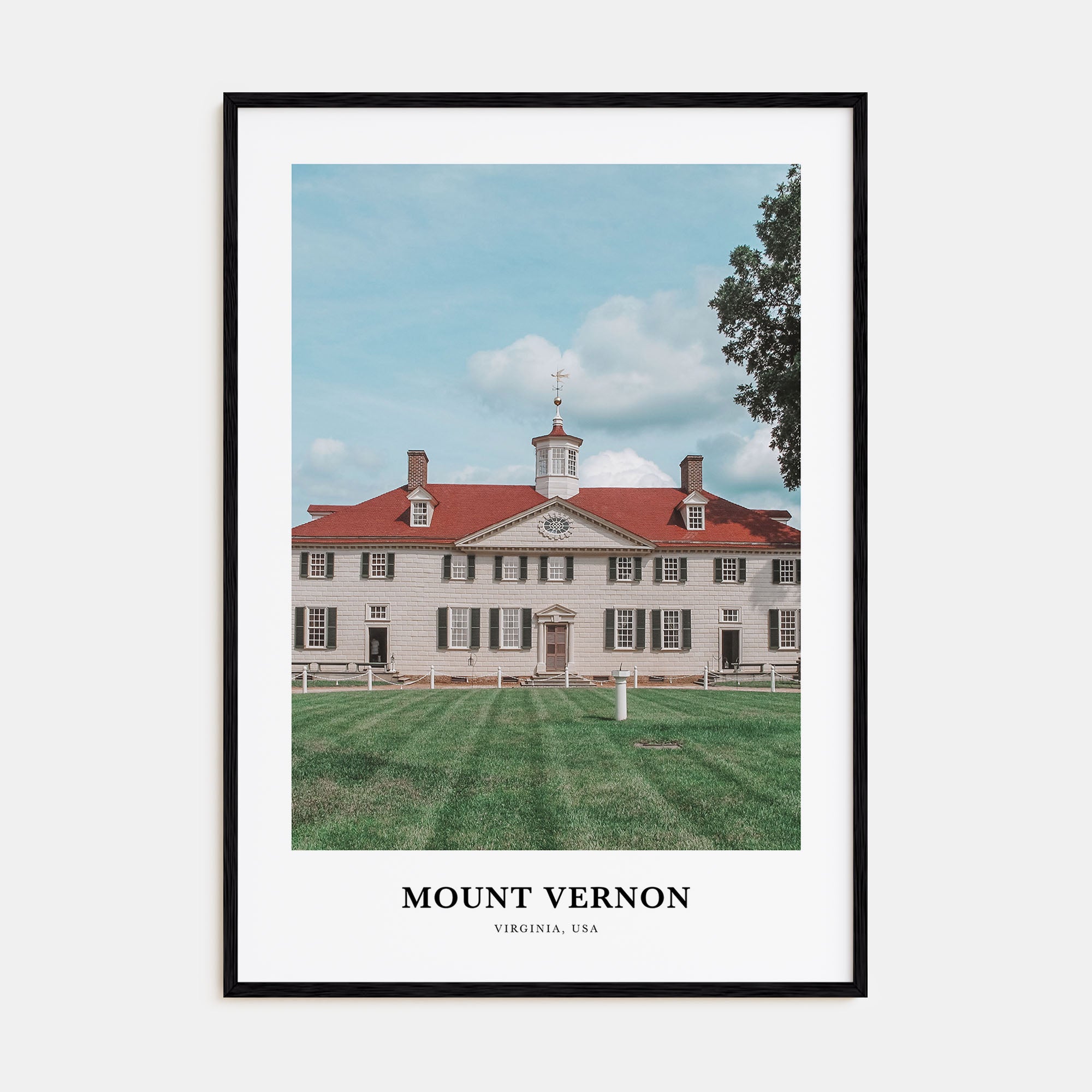 Mount Vernon Portrait Color Poster