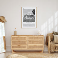 Mount Vernon Travel B&W Poster