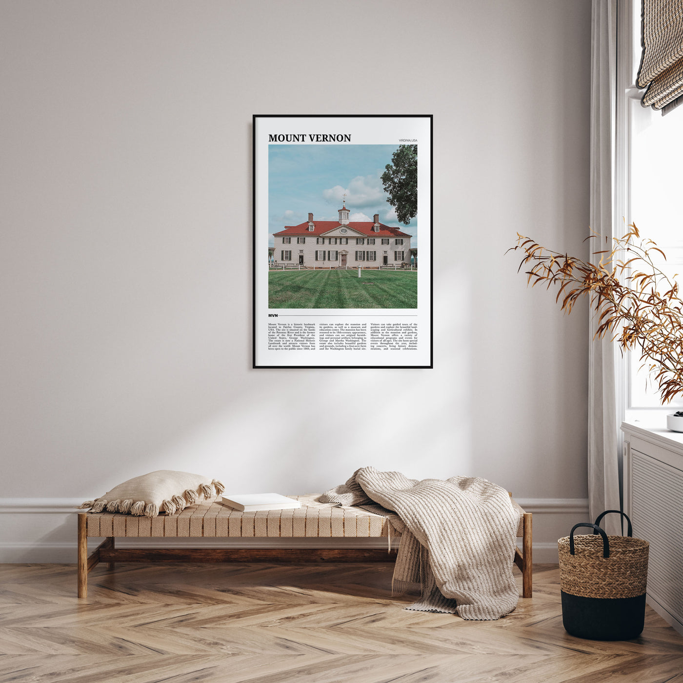 Mount Vernon Travel Color Poster