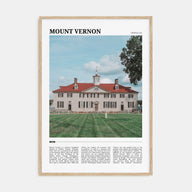 Mount Vernon Travel Color Poster