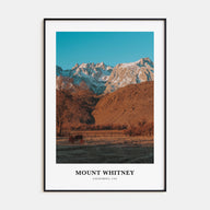 Mount Whitney Portrait Color Poster