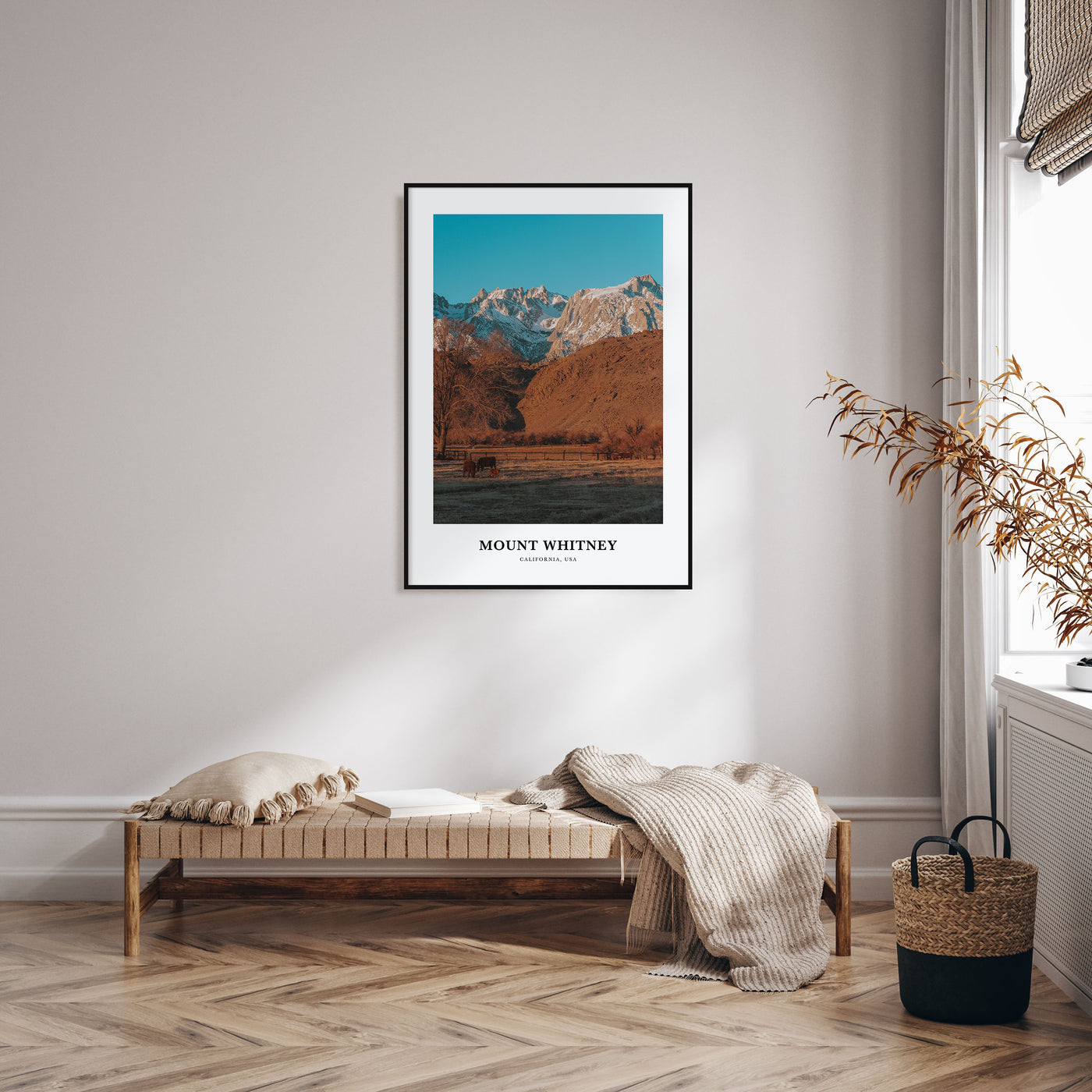 Mount Whitney Portrait Color Poster