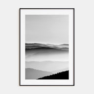 Mountain Landscape Photo B&W No 2 Poster