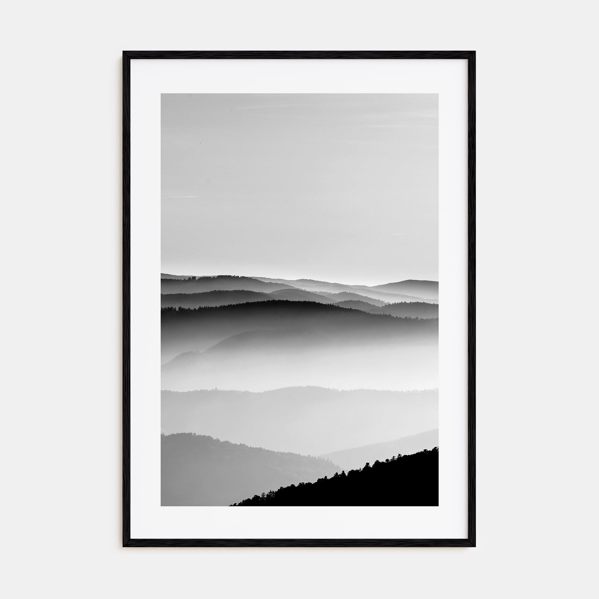 Mountain Landscape Photo B&W No 2 Poster