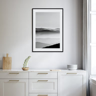 Mountain Landscape Photo B&W No 2 Poster
