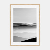 Mountain Landscape Photo B&W No 2 Poster