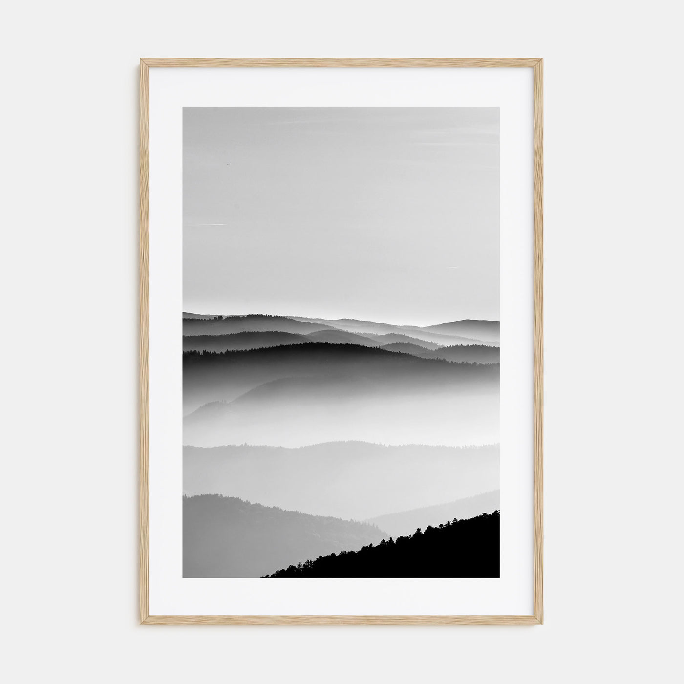 Mountain Landscape Photo B&W No 2 Poster