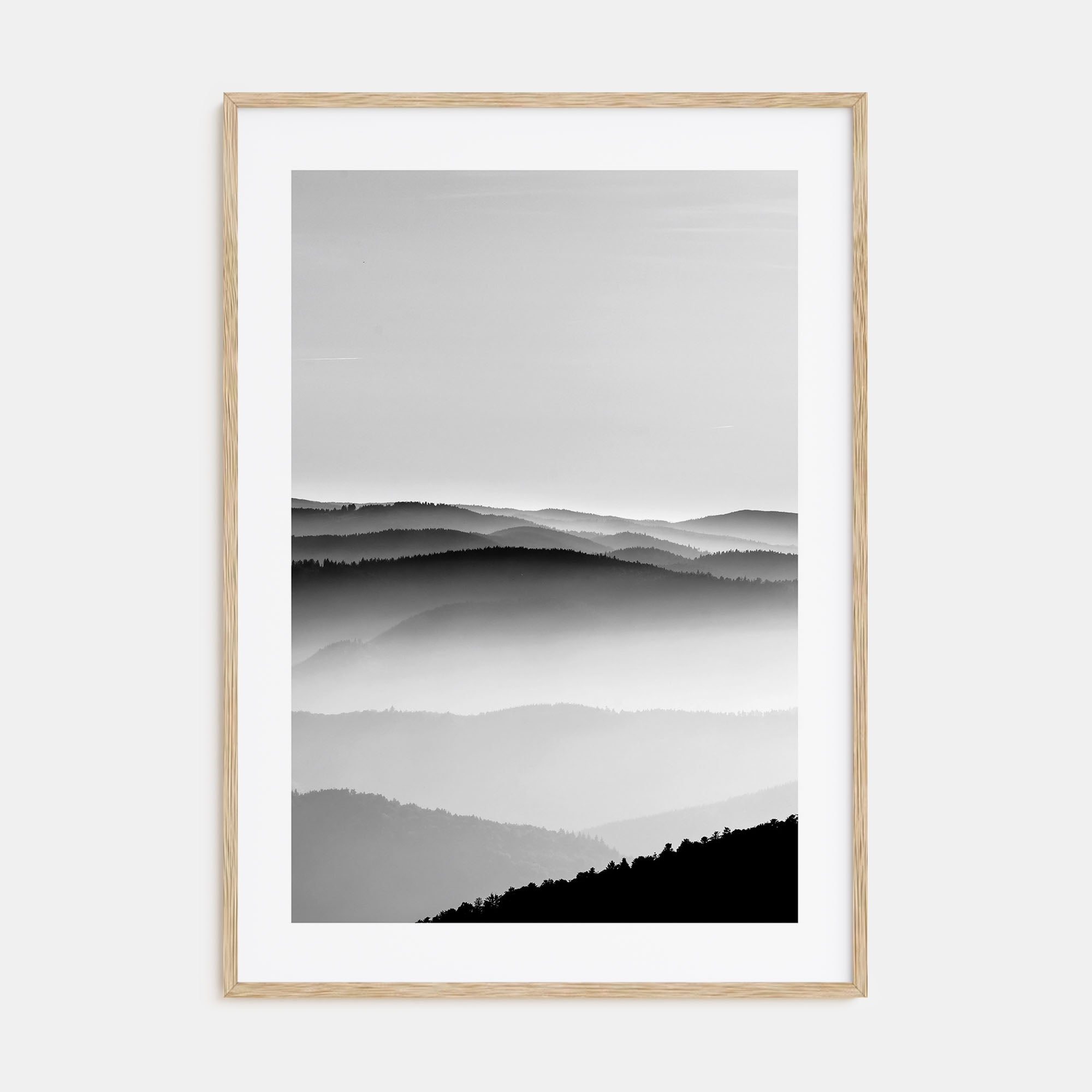 Mountain Landscape Photo B&W No 2 Poster