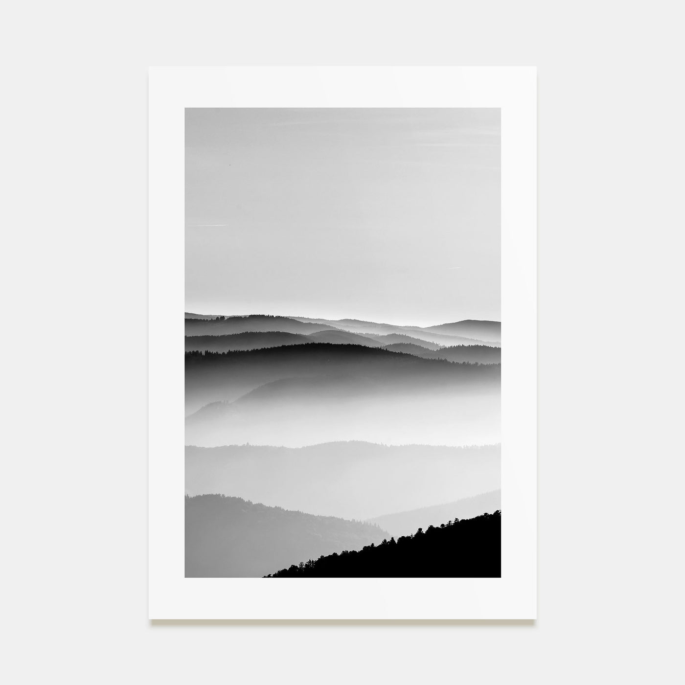 Mountain Landscape Photo B&W No 2 Poster