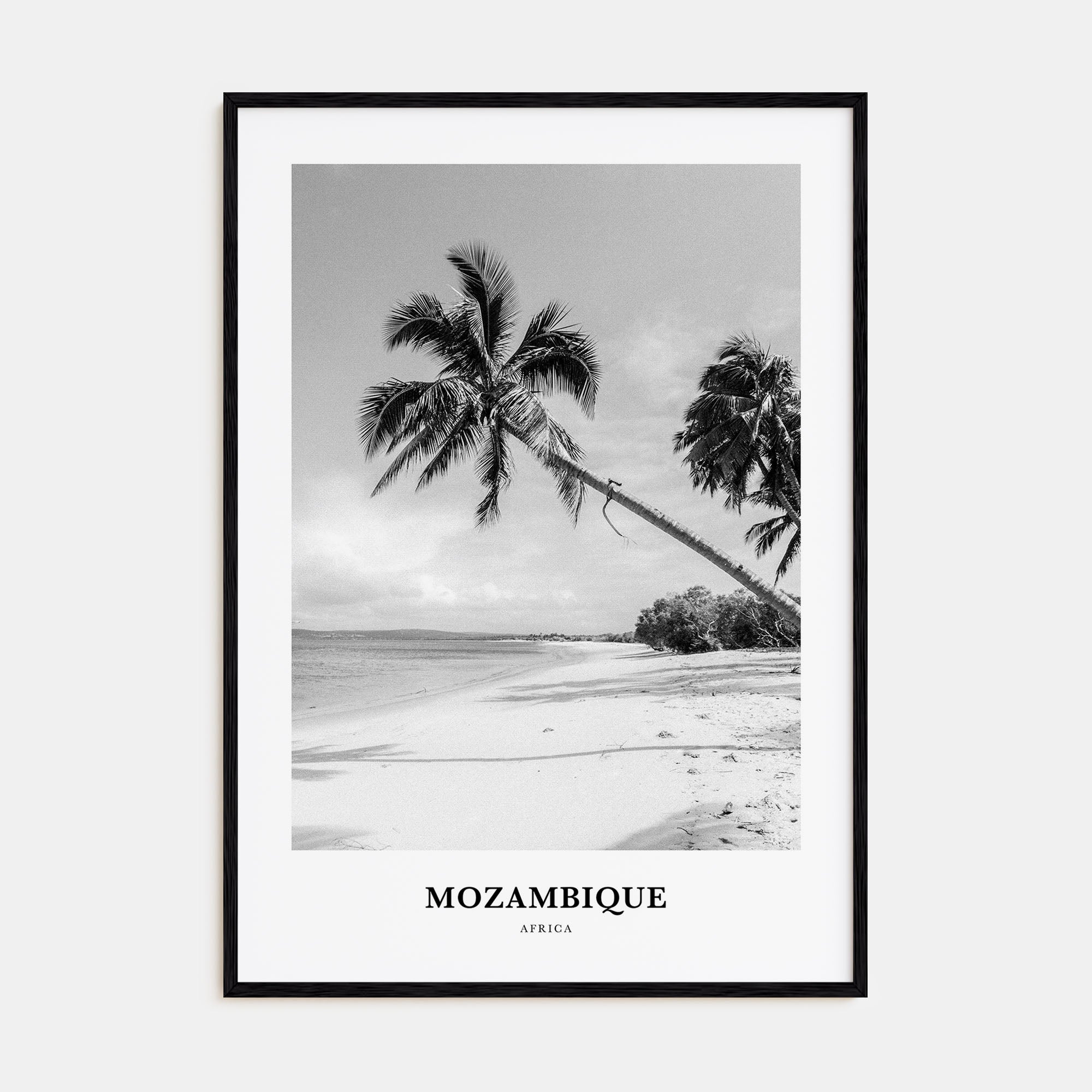 Mozambique Portrait B&W Poster