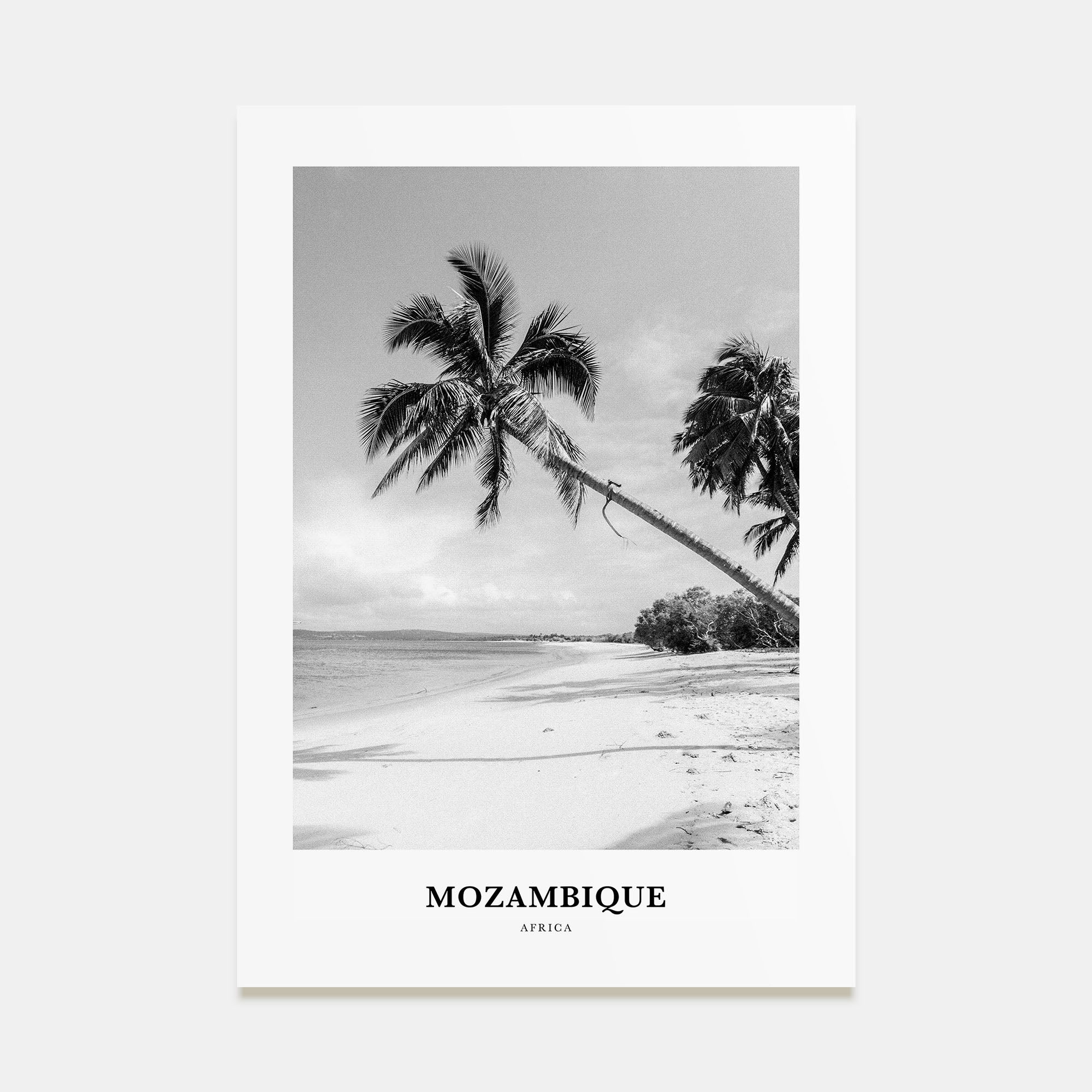 Mozambique Portrait B&W Poster
