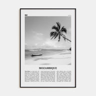 Mozambique Travel B&W Poster