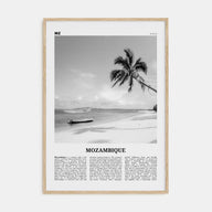 Mozambique Travel B&W Poster
