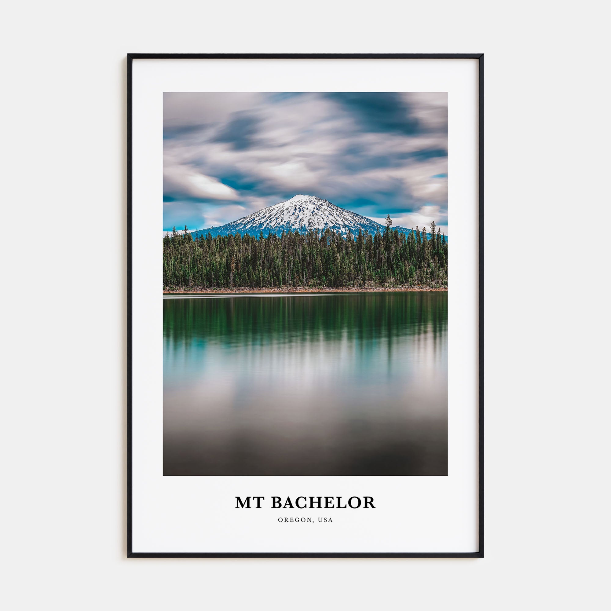 Mt. Bachelor Portrait Color Poster