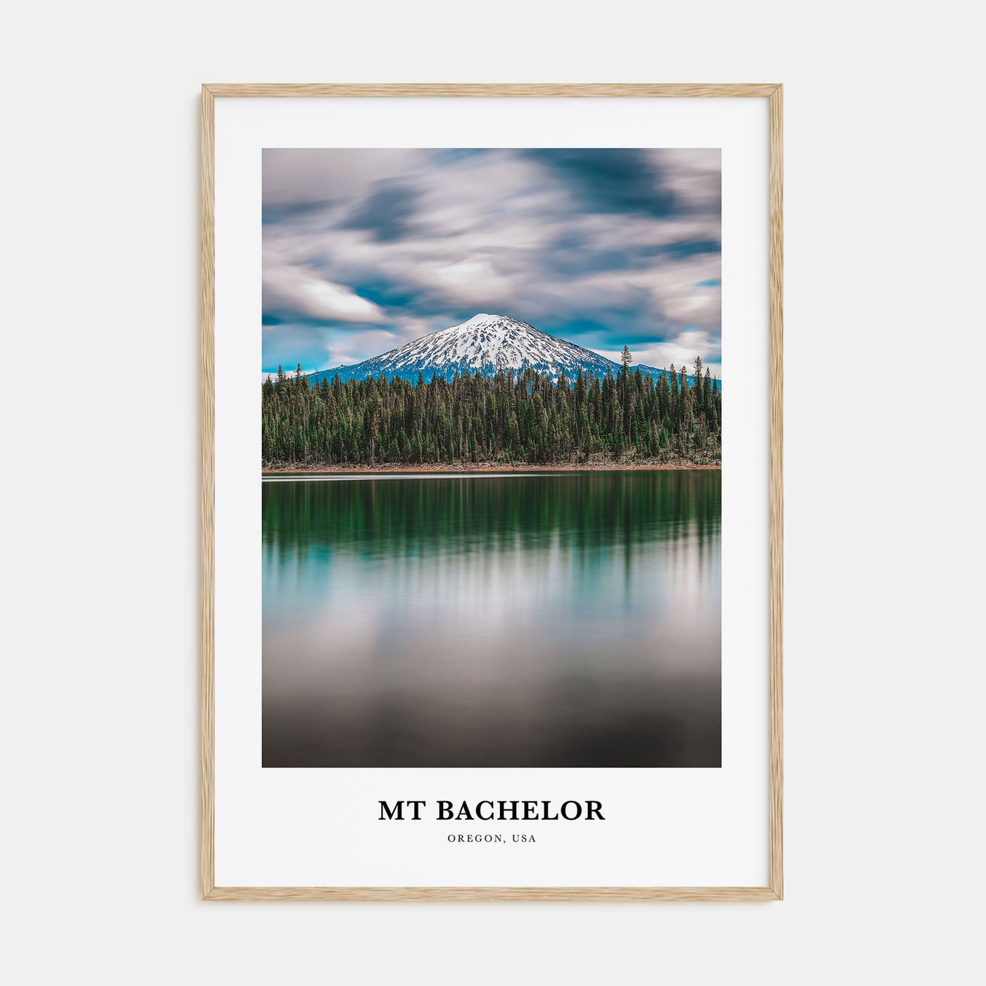 Mt. Bachelor Portrait Color Poster