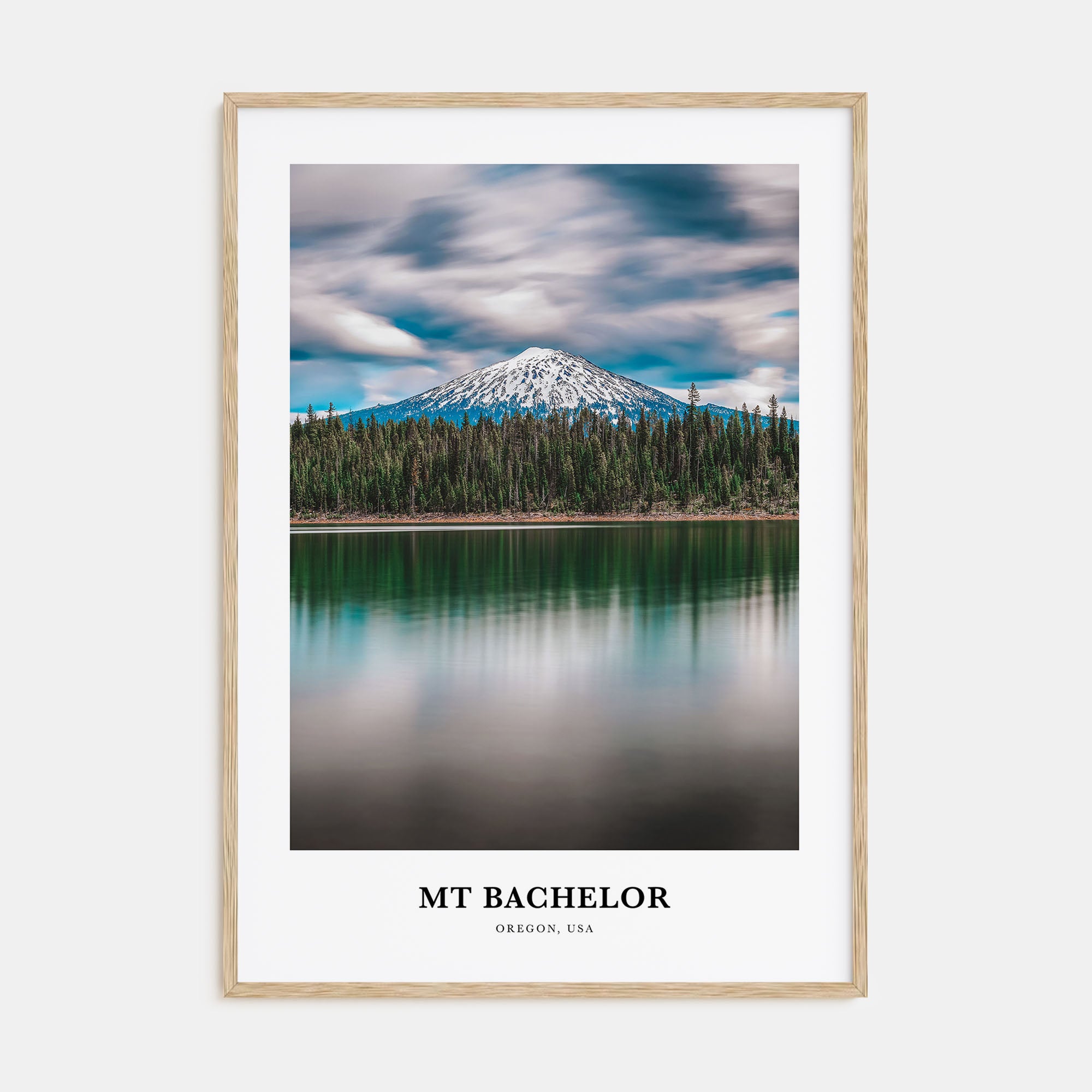 Mt. Bachelor Portrait Color Poster