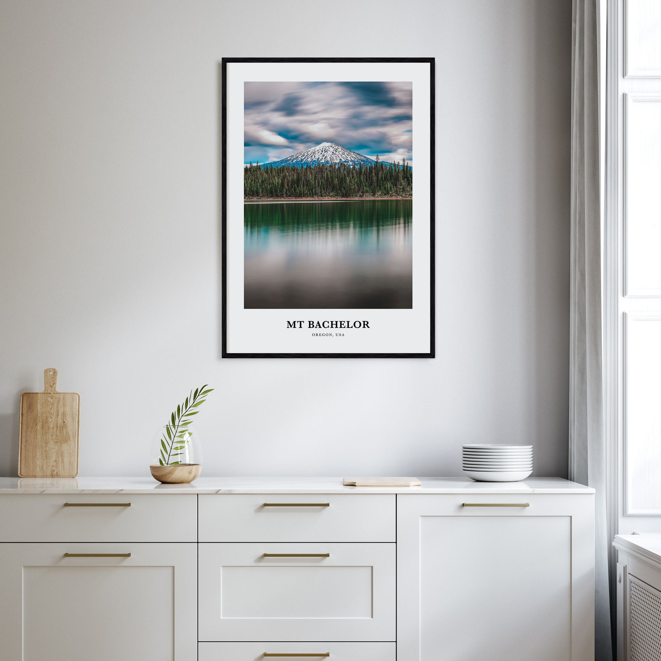 Mt. Bachelor Portrait Color Poster