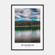 Mt. Bachelor Portrait Color Poster
