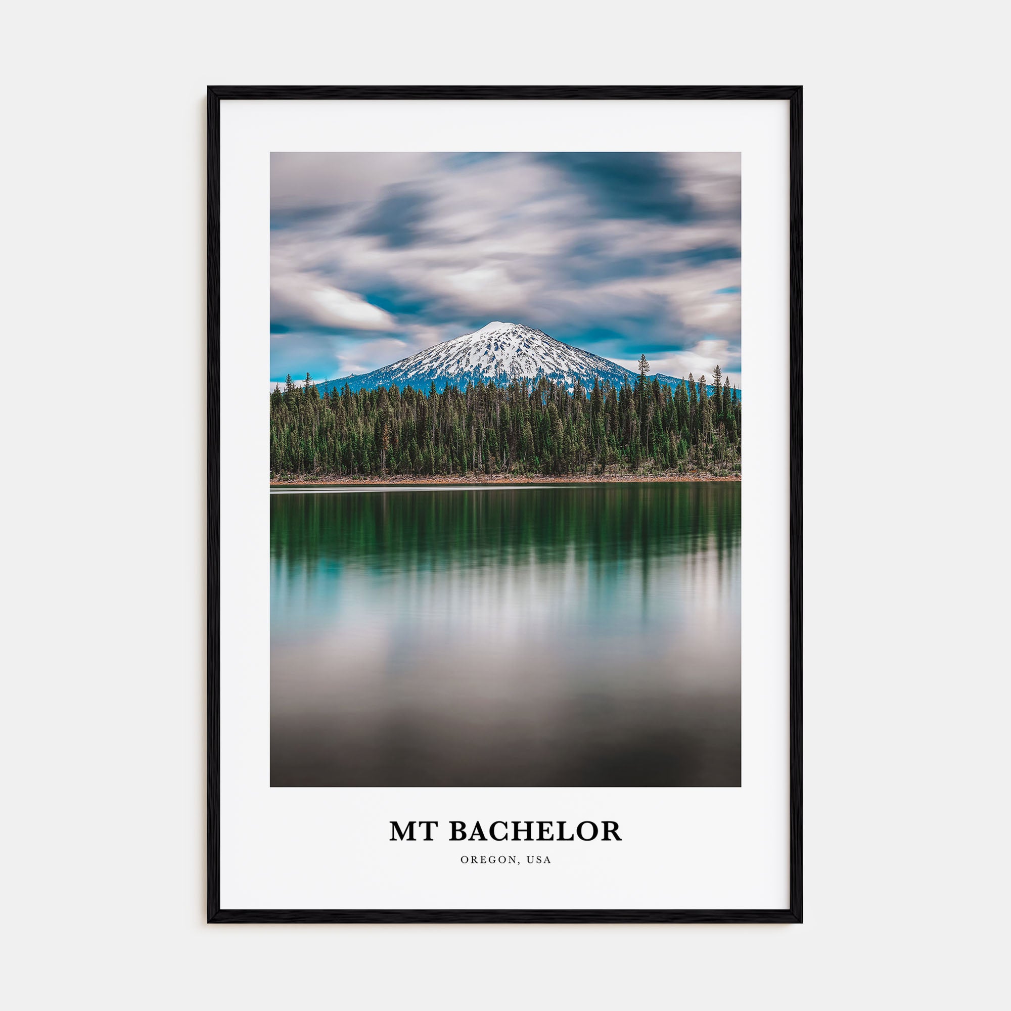 Mt. Bachelor Portrait Color Poster
