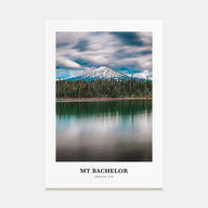 Mt. Bachelor Portrait Color Poster