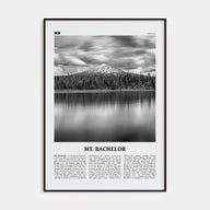 Mt. Bachelor Travel B&W Poster