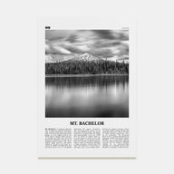 Mt. Bachelor Travel B&W Poster
