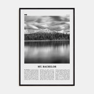 Mt. Bachelor Travel B&W Poster