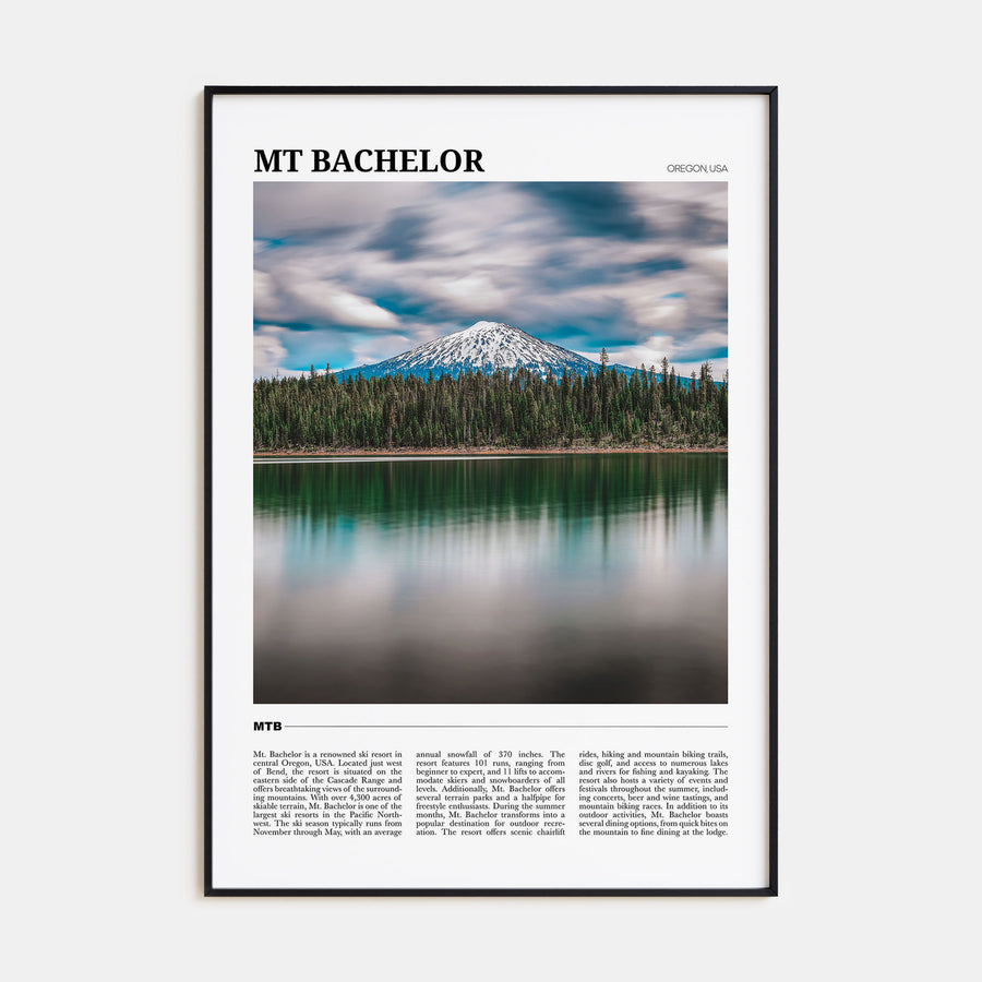 Mt. Bachelor Travel Color Poster