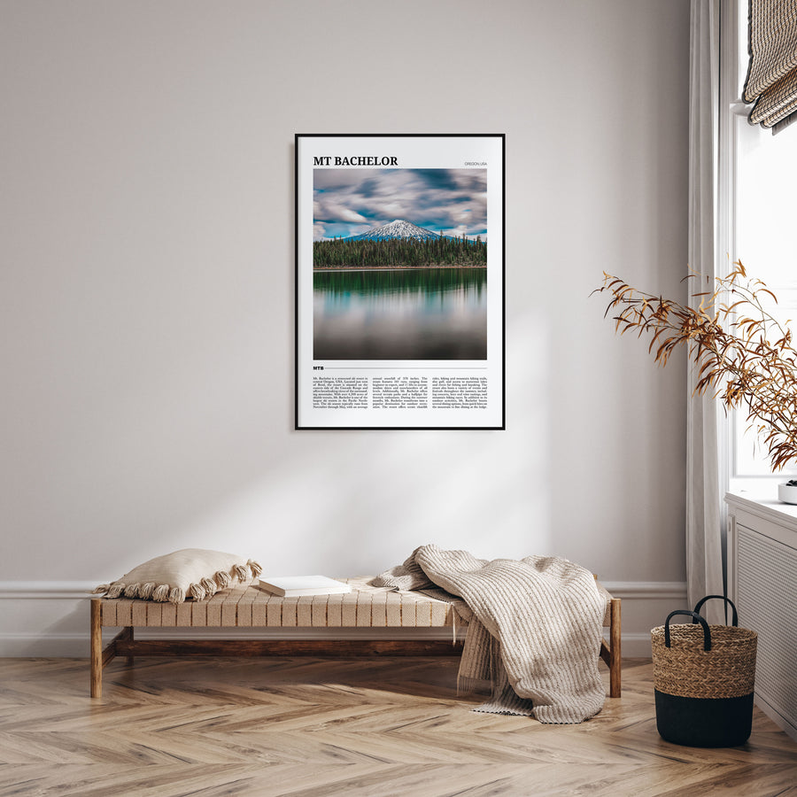 Mt. Bachelor Travel Color Poster