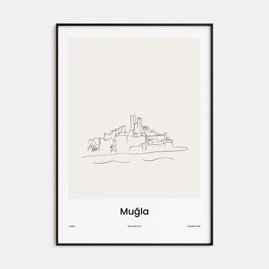 Muğla Drawn Poster