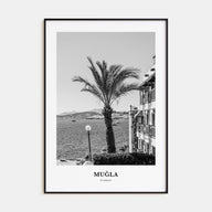 Muğla Portrait B&W Poster