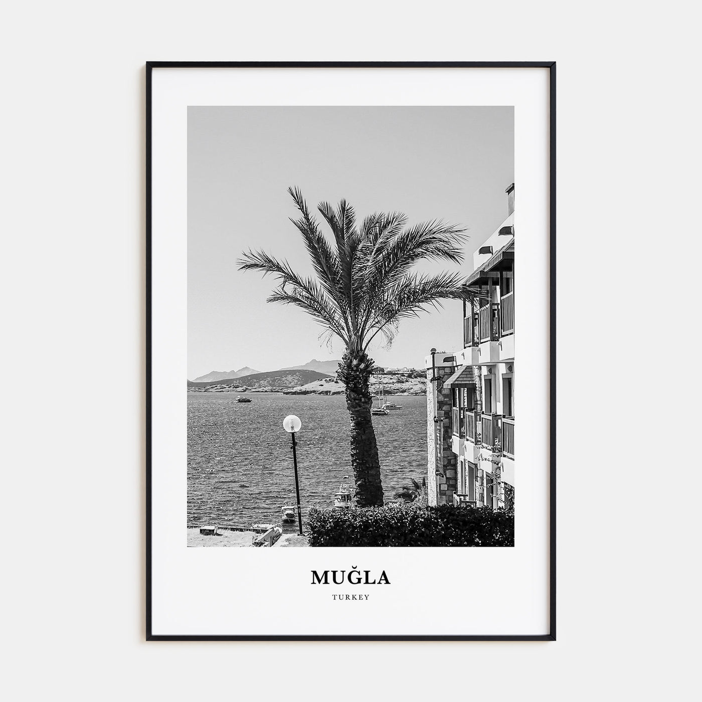 Muğla Portrait B&W Poster