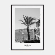 Muğla Portrait B&W Poster