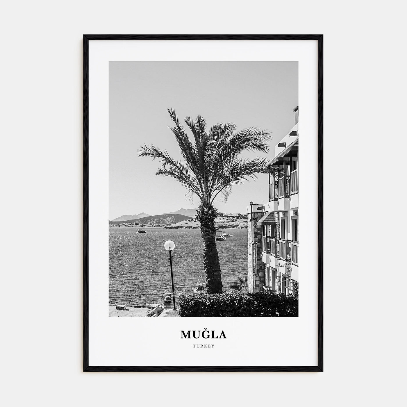Muğla Portrait B&W Poster