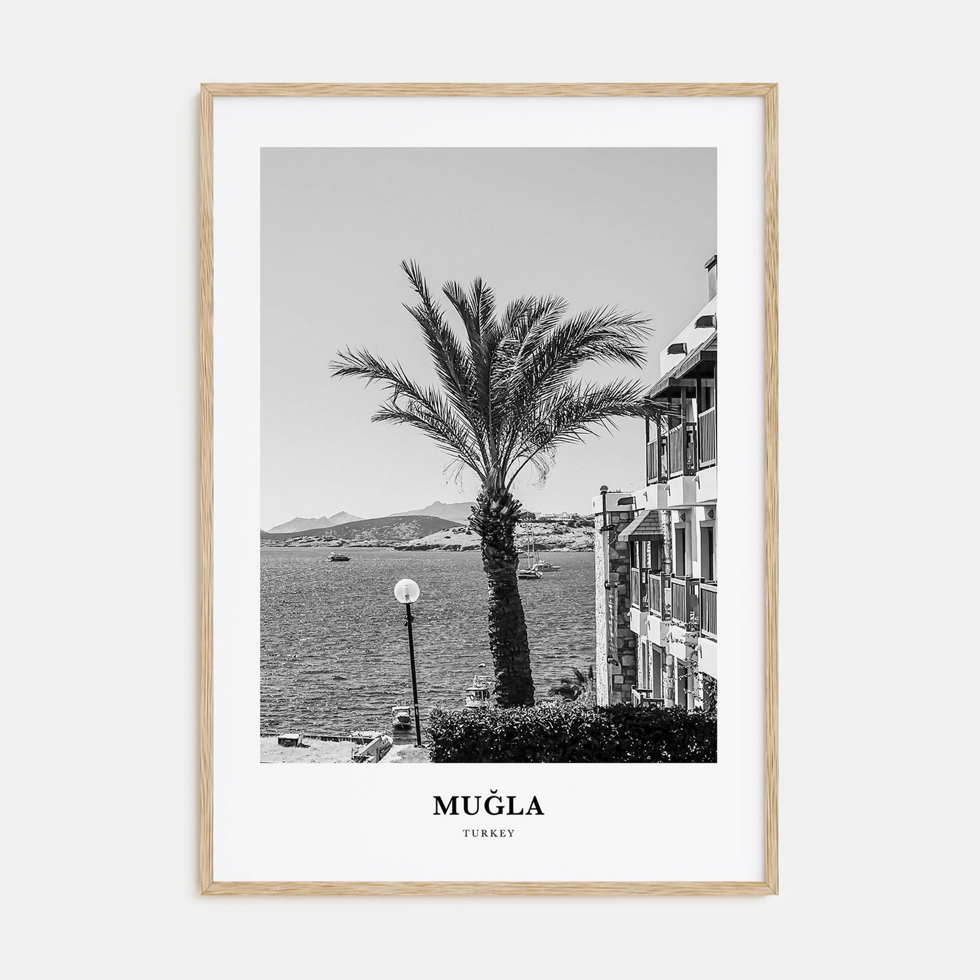 Muğla Portrait B&W Poster