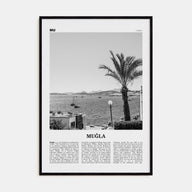 Muğla Travel B&W Poster