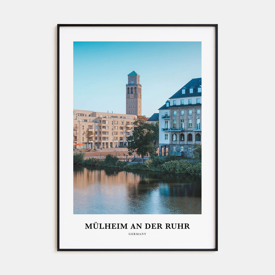 Mülheim an der Ruhr Portrait Color Poster