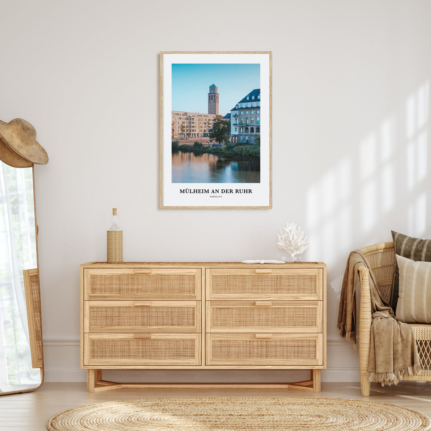 Mülheim an der Ruhr Portrait Color Poster