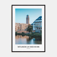 Mülheim an der Ruhr Portrait Color Poster