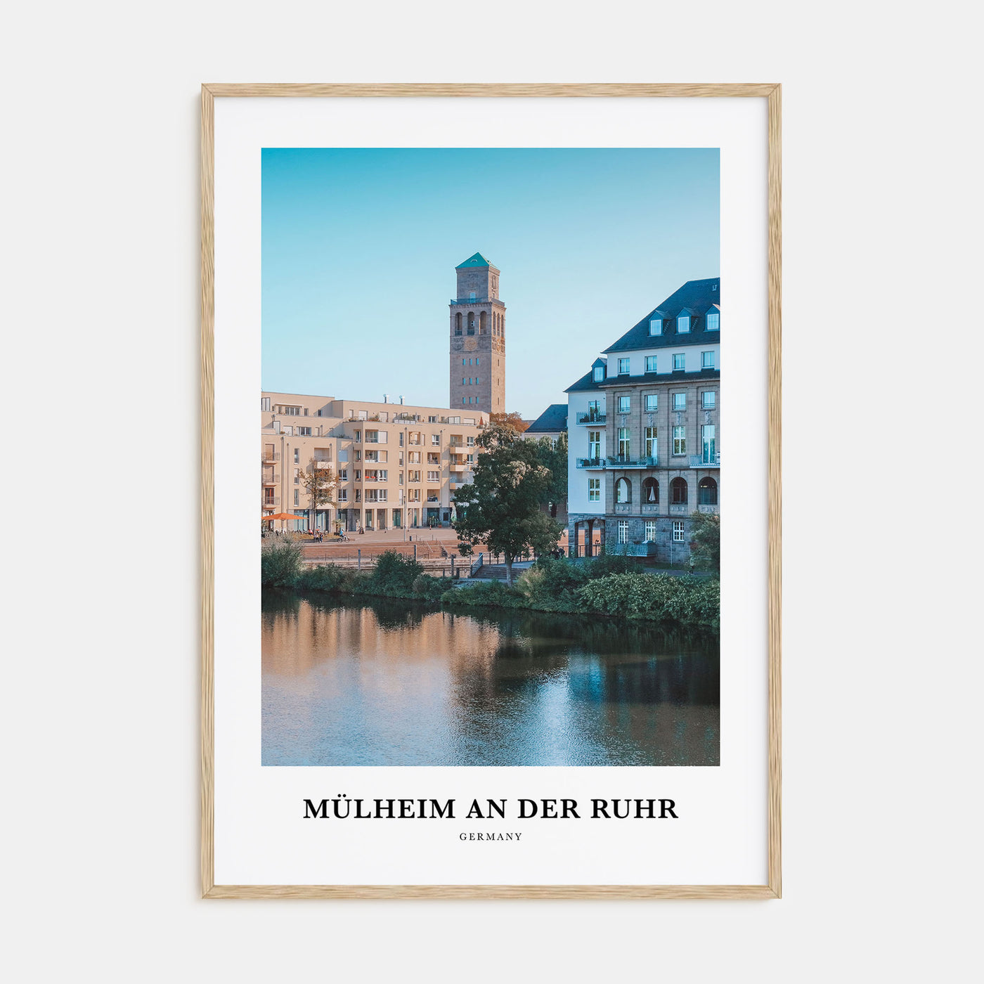 Mülheim an der Ruhr Portrait Color Poster