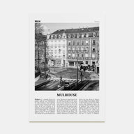 Mulhouse Travel B&W Poster