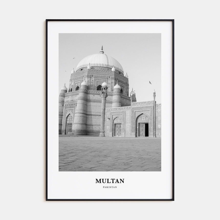 Multan Portrait B&W Poster