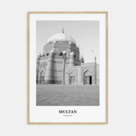 Multan Portrait B&W Poster