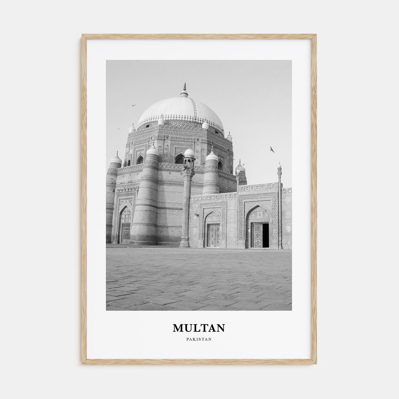 Multan Portrait B&W Poster